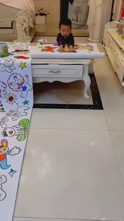 Colouring paper roll for toddlers and kids 😊