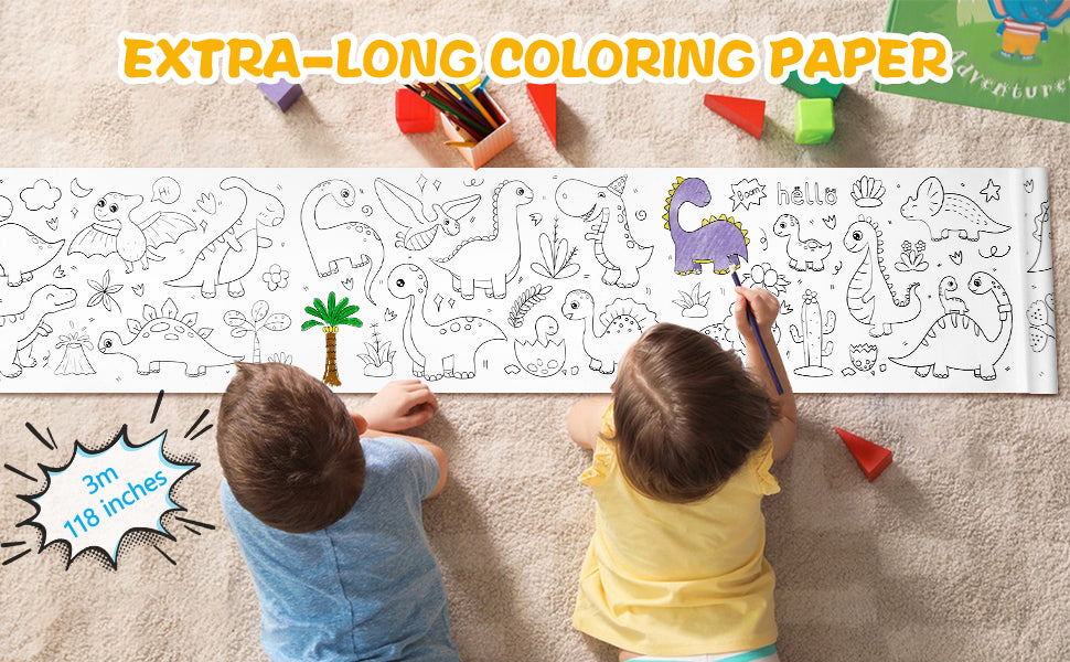 Colouring paper roll for toddlers and kids 😊